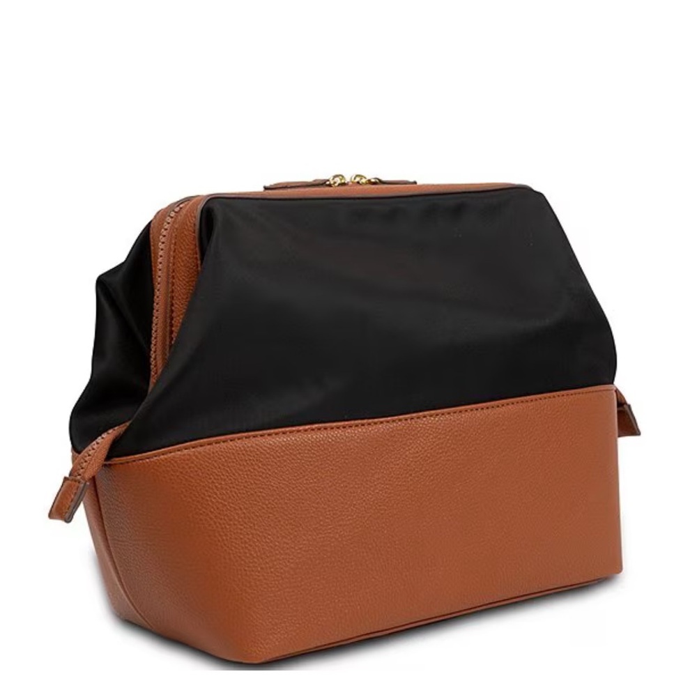 Southern Living Canvas Cosmetic Case in Brown and Tan - Picture 2 of 8